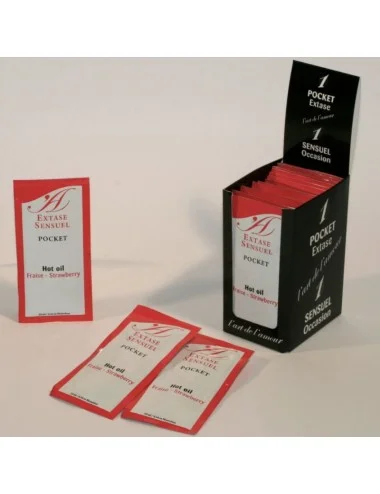 EXTASE SENSUAL - ÓLEO ESTIMULANTE DE MORANGO 10 ML