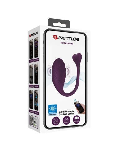 PRETTY LOVE - FISHERMAN OVO VIBRATÓRIO CONTROLADO POR APLICATIVO LILA