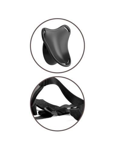 KING COCK - ELITE ARNÊS AJUSTVEL COM DILDO 15.2 CM PARA INICIANTES