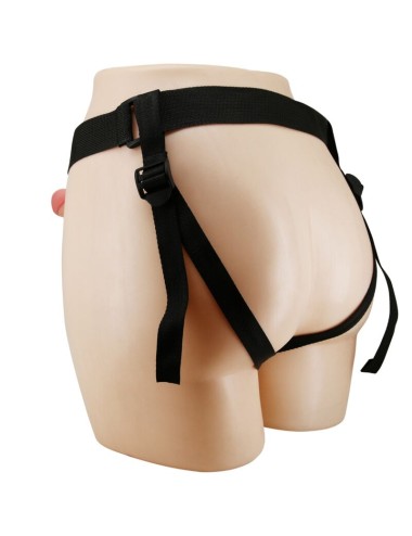 PRETTY LOVE - MAVIS HARNESS CUECAS UNIVERSAIS COM DILDO 19 CM NATURAL