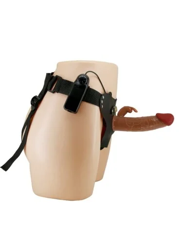 PRETTY LOVE - MARION HARNESS CUECAS UNIVERSAIS COM DILDO VIBRATÓRIO 19 CM MARROM