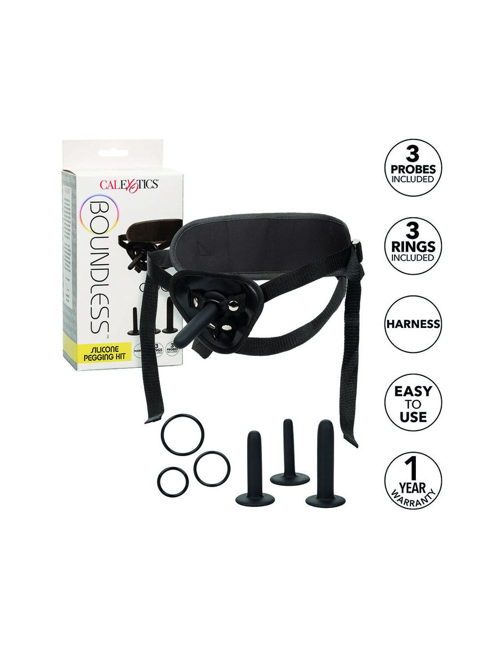 CALEXOTICS - BOUNDLESS KIT DE PEGAO DE SILICONE CALEXOTICS - BOUNDLESS KIT DE PEGAO DE SILICONE