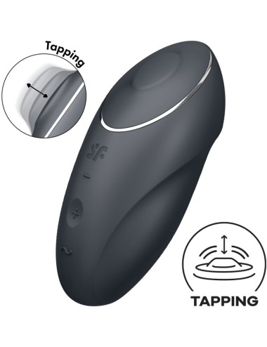 SATISFYER - TAP & CLIMAX 1 VIBRADOR LAY-ON PRETO