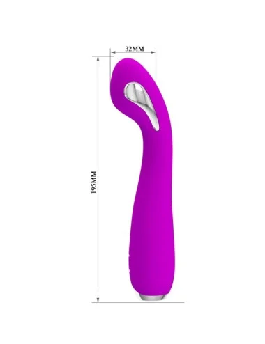 PRETTY LOVE - VIBRADOR DE ELETROCHOQUE RECARREGVEL HECTOR - ROXO IMPERMEVEL