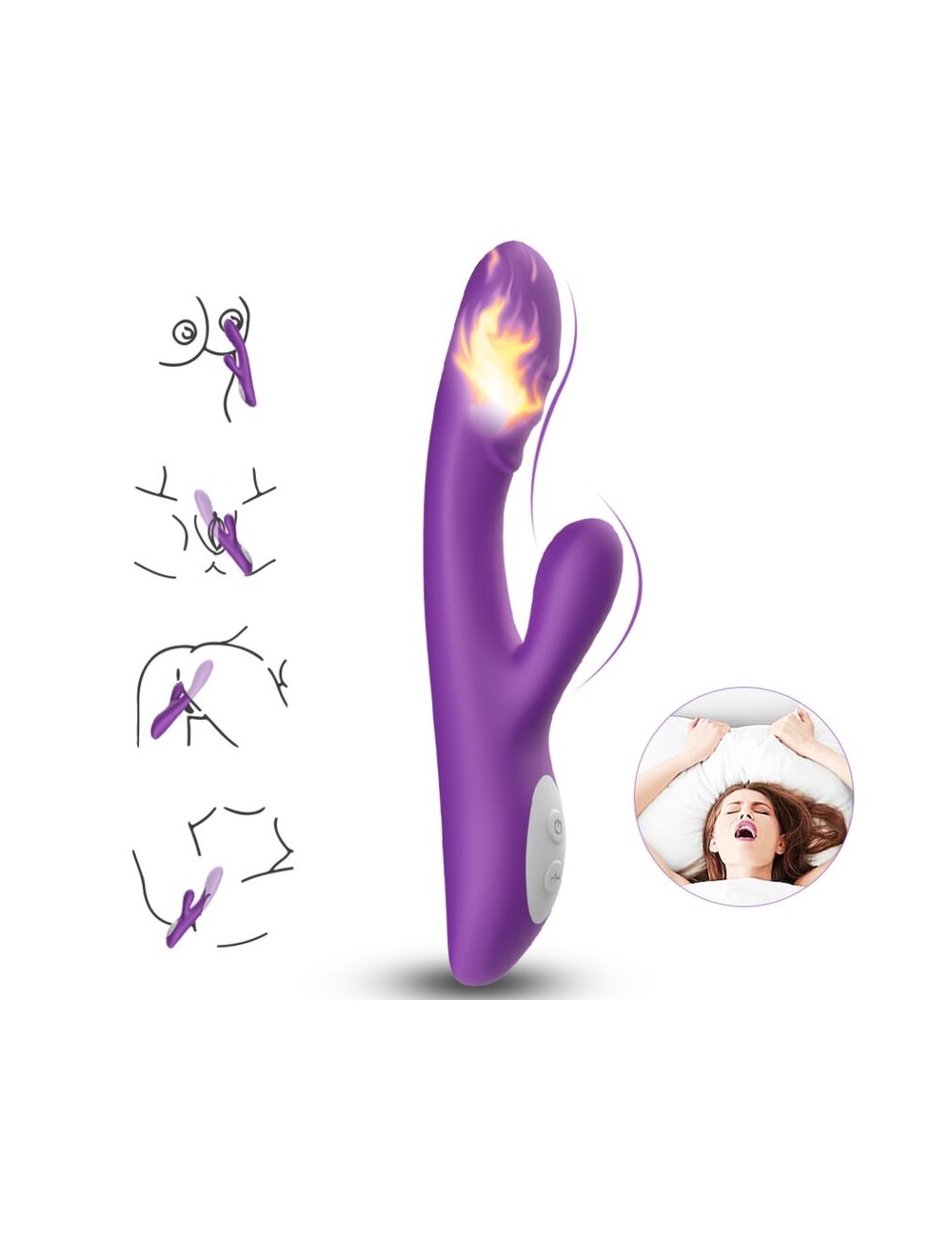 ARMONY - VIBRADOR SPARK EFEITO CALOR ROXO