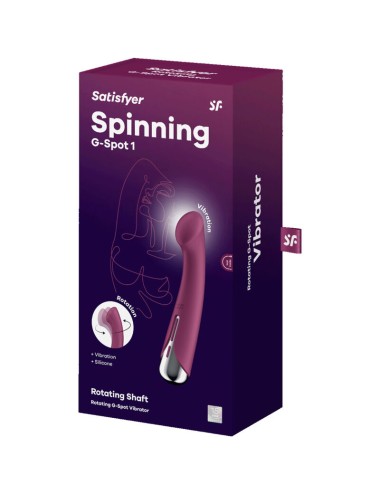 SATISFYER - SPINNING G-SPORT 1 VIBRADOR ROTATOR VERMELHO