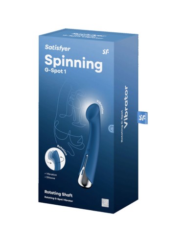 SATISFYER - SPINNING G-SPORT 1 VIBRADOR ROTATOR AZUL