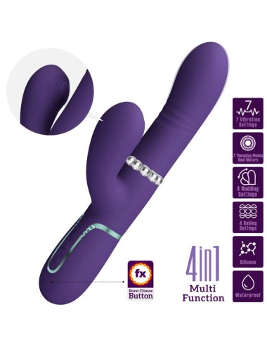 PRETTY LOVE - VIBRADOR MULTIFUNÇÃO G-SPOT ROXO