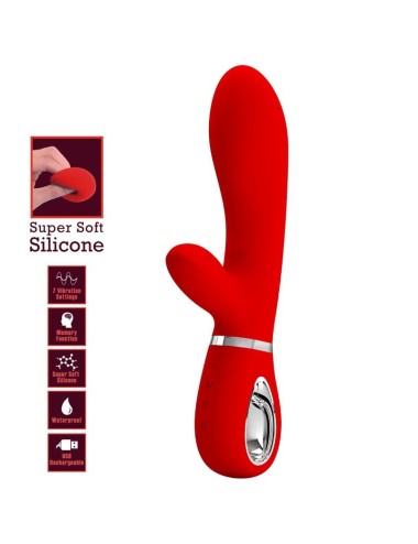PRETTY LOVE - VIBRADOR MULTIFUNO G-SPOT THOMAS VERMELHO