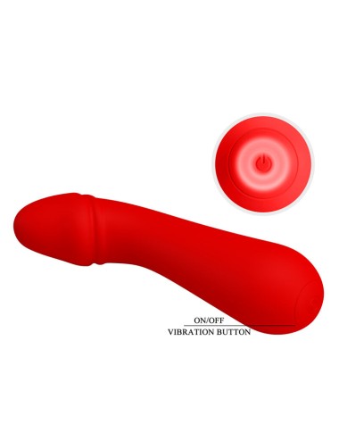 PRETTY LOVE - VIBRADOR RECARREGVEL CETUS VERMELHO