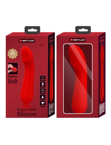 PRETTY LOVE - VIBRADOR RECARREGVEL CETUS VERMELHO