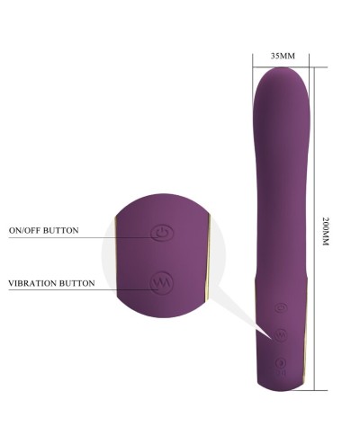 PRETTY LOVE - ETHAN VIBRADOR RECARREGVEL ROXO