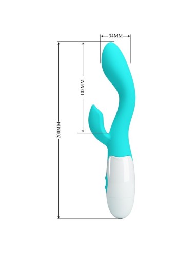 PRETTY LOVE - VIBRADOR BRILHANTE G-SPOT AQUA VERDE