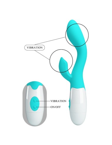 PRETTY LOVE - VIBRADOR BRILHANTE G-SPOT AQUA VERDE