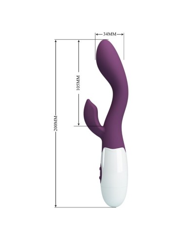 PRETTY LOVE - VIBRADOR G-SPOT BRILHANTE ROXO