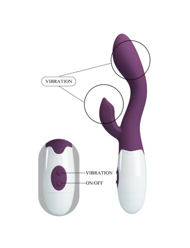 PRETTY LOVE - VIBRADOR G-SPOT BRILHANTE ROXO