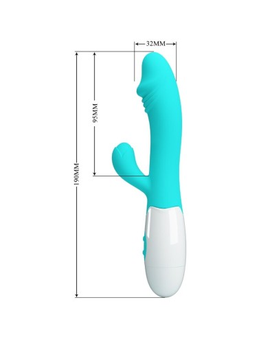 PRETTY LOVE - VIBRADOR SNAPPY G-SPOT AQUA VERDE