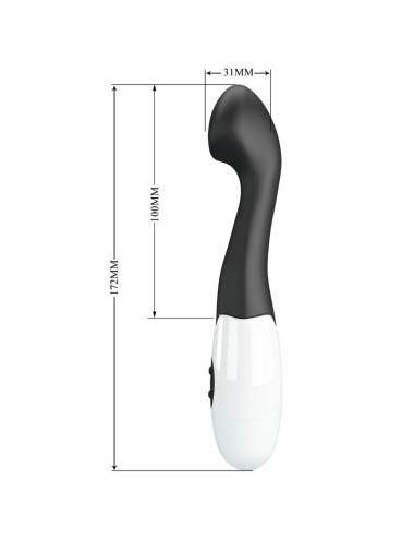 PRETTY LOVE - CHARLES VIBRADOR G-SPOT 30 MODOS PRETO