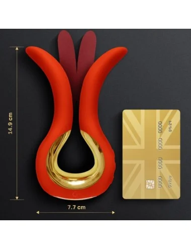 G-VIBE - GVIBE MAXI VIBRADOR COM DUAS PONTAS FLEXÍVEIS CORAL