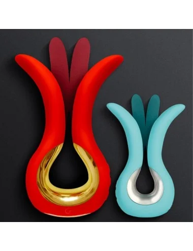 G-VIBE - GVIBE MAXI VIBRADOR COM DUAS PONTAS FLEXÍVEIS CORAL