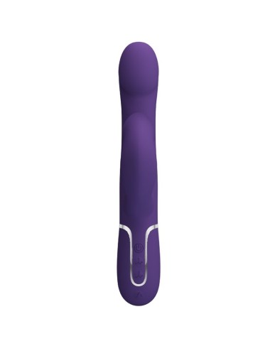 PRETTY LOVE - ZALIN VIBRADOR DE COELHO PÉROLAS 4 EM 1 ROXO
