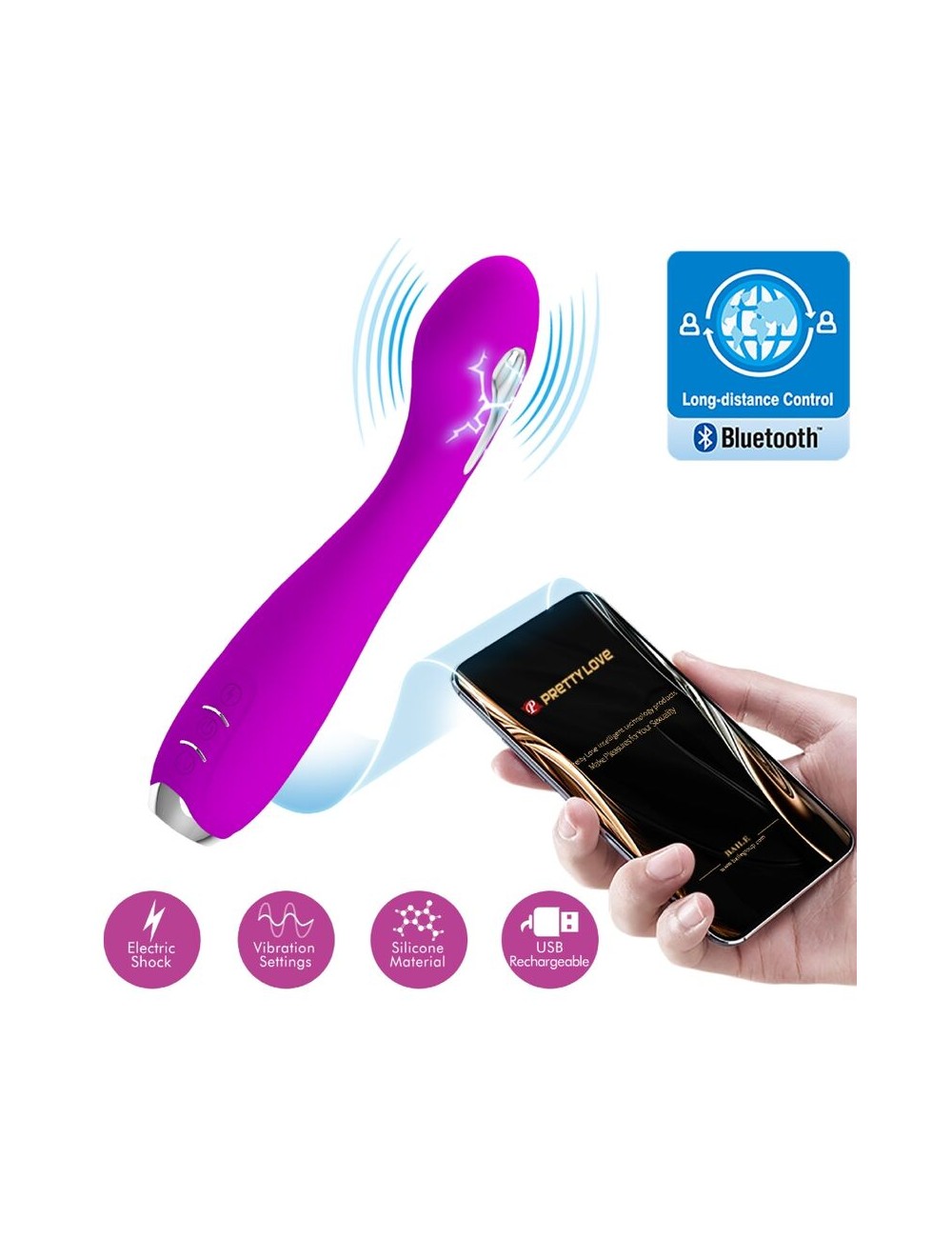 PRETTY LOVE - HECTOR ELECTROSHOCK VIBRADOR APLICATIVO GRATUITO VIOLETA