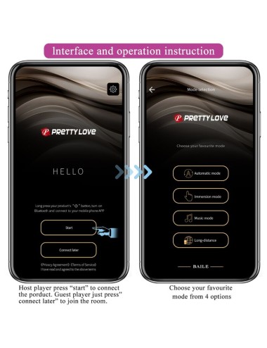 PRETTY LOVE - HECTOR ELECTROSHOCK VIBRADOR APLICATIVO GRATUITO VIOLETA