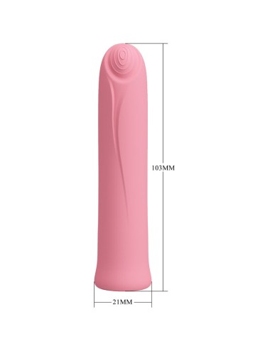 PRETTY LOVE - VIBRADOR CURTIS MINI SUPER POWER 12 VIBRAÕES DE SILICONE ROSA