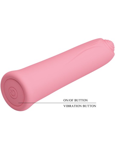 PRETTY LOVE - VIBRADOR CURTIS MINI SUPER POWER 12 VIBRAÕES DE SILICONE ROSA