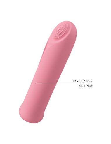PRETTY LOVE - VIBRADOR CURTIS MINI SUPER POWER 12 VIBRAÕES DE SILICONE ROSA
