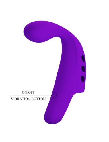 PRETTY LOVE - VIBRADOR DE DEDO RECARREGVEL GORGON ROXO