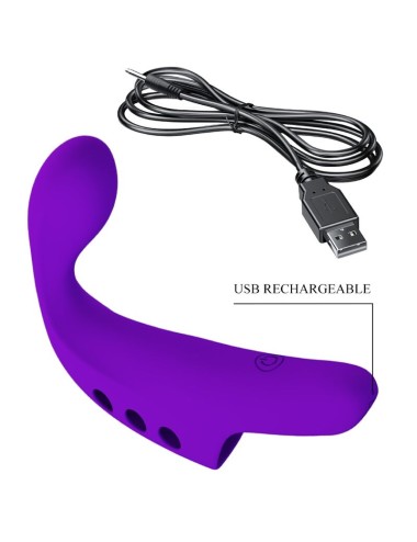 PRETTY LOVE - VIBRADOR DE DEDO RECARREGVEL GORGON ROXO