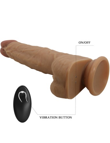 PRETTY LOVE - JONATHAN SILICONE DILDO 3 VIBRAÕES + 3 MEDIDAS DE INSERO CONTROLE REMOTO 21 CM