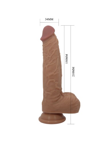 PRETTY LOVE - JONATHAN SILICONE DILDO 3 VIBRAÕES + 3 MEDIDAS DE INSERO CONTROLE REMOTO 21 CM