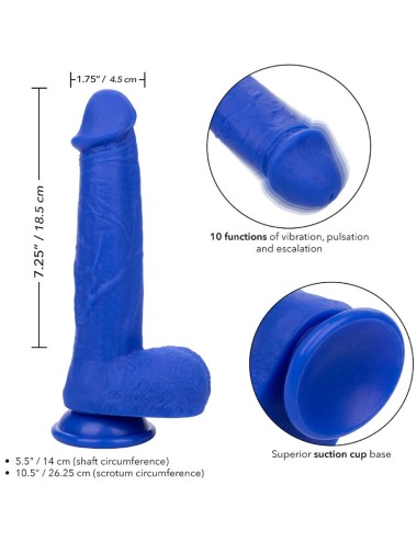 CALEXOTICS - ADMIRAL CAPTAIN REALISTIC DILDO VIBRADOR AZUL