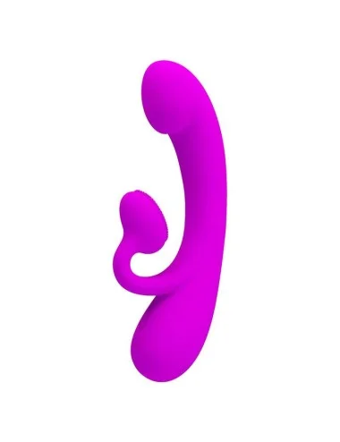 PRETTY LOVE - VIBRADOR SINCERO E OTADOR DE CLITÓRIS SILICONE ROXO