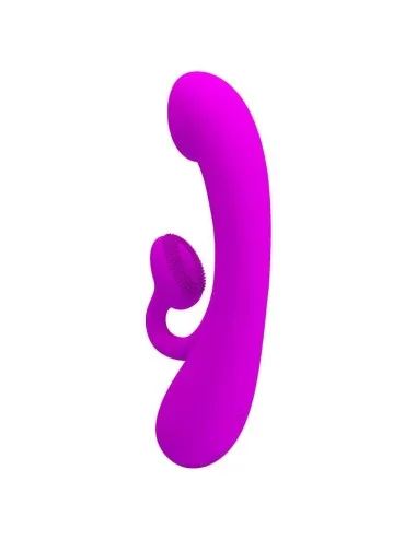PRETTY LOVE - VIBRADOR SINCERO E OTADOR DE CLITÓRIS SILICONE ROXO