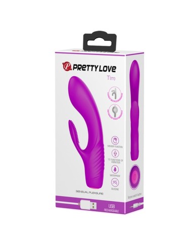 PRETTY LOVE - VIBRADOR RECARREGVEL TIM ROXO