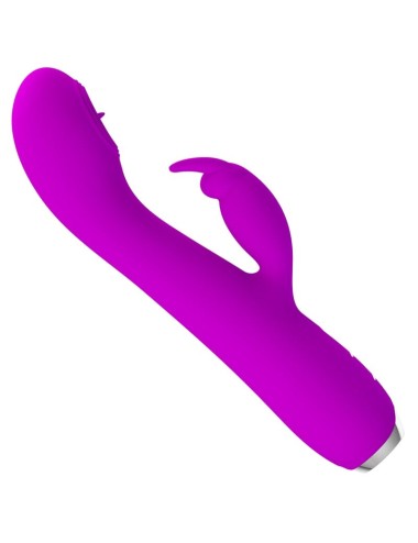 PRETTY LOVE - VIBRADOR RECARREGVEL RACHEL COM SUCKER ROXO
