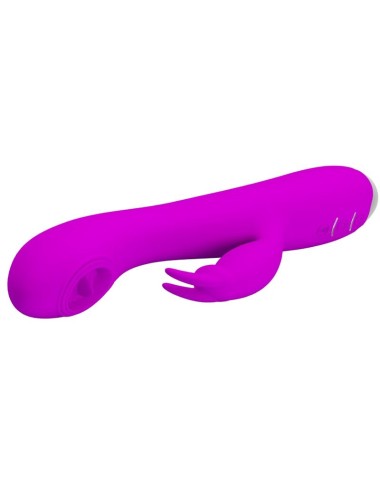 PRETTY LOVE - VIBRADOR RECARREGVEL RACHEL COM SUCKER ROXO