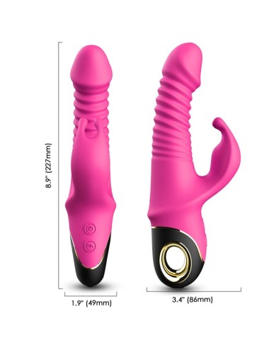 ARMONY - ZING DILDO VIBRADOR COELHO FÚCSIA