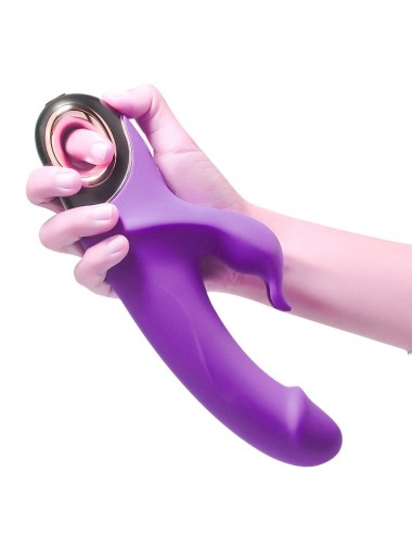 ARMONY - METEROR DILDO VIBRADOR COELHO ROTATOR ROXO