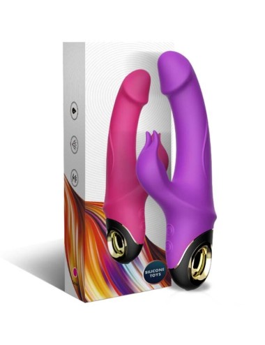 ARMONY - METEROR DILDO VIBRADOR COELHO ROTATOR ROXO