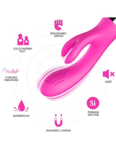ARMONY - VIBRADOR COELHO FÚCSIA