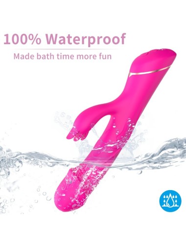 ARMONY - DILDO VIBRADOR COELHO SILICONE FÚCSIA