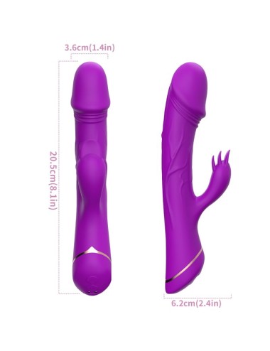 ARMONY - DILDO VIBRADOR COELHO SILICONE ROXO