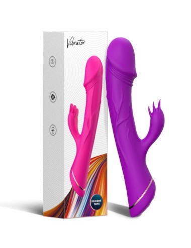 ARMONY - DILDO VIBRADOR COELHO SILICONE ROXO