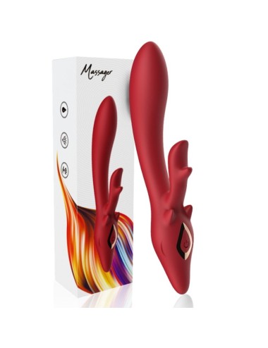 ARMONY - ELK VIBRADOR COELHO CURVADO VERMELHO