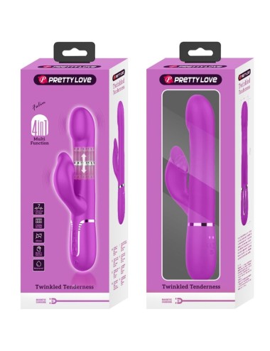 PRETTY LOVE - VIBRADOR COELHO PÉROLAS VIOLETA