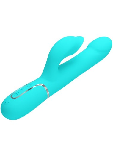 PRETTY LOVE - VIBRADOR COELHO PÉROLAS AQUA VERDE